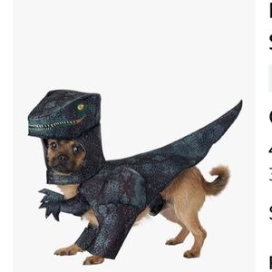 California Costumes Raptor Dog Outfit - Black and Blue